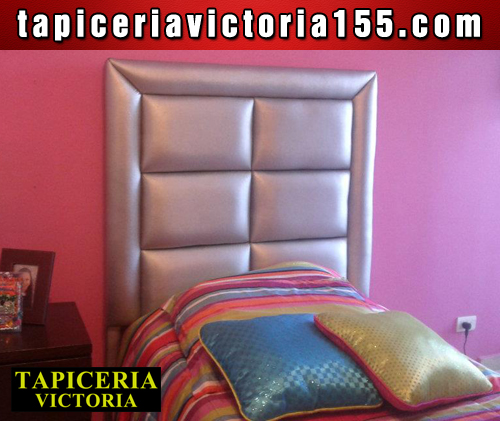 11 Cabecera rectangular plata - Tapiceria Victoria