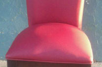 Silla roja asiento y respaldo – Tapiceria Victoria